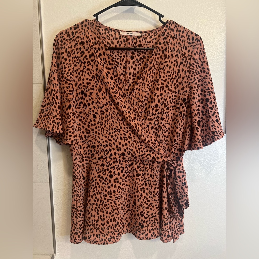 Cheetah print blouse from Franchescas